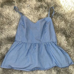 OldNavy- Blue Pemplum Top